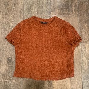 Shein ribbed crop top